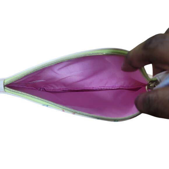 Ipsy Abstract Pastel Makeup Bag Pouch with Pink Lining and Star Design - Picture 3 of 3